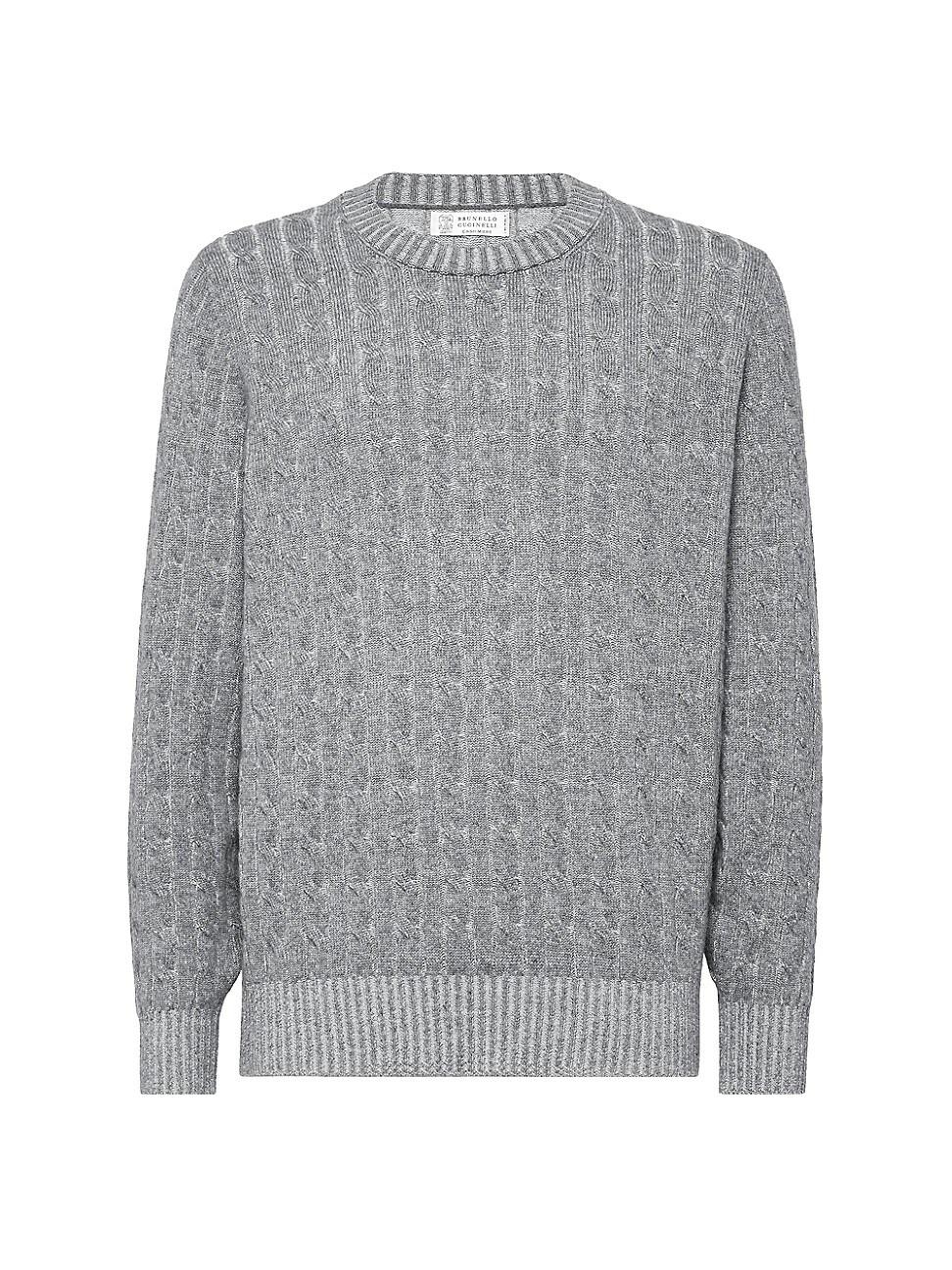 Mens Cashmere Vanis Cable Knit Sweater Product Image