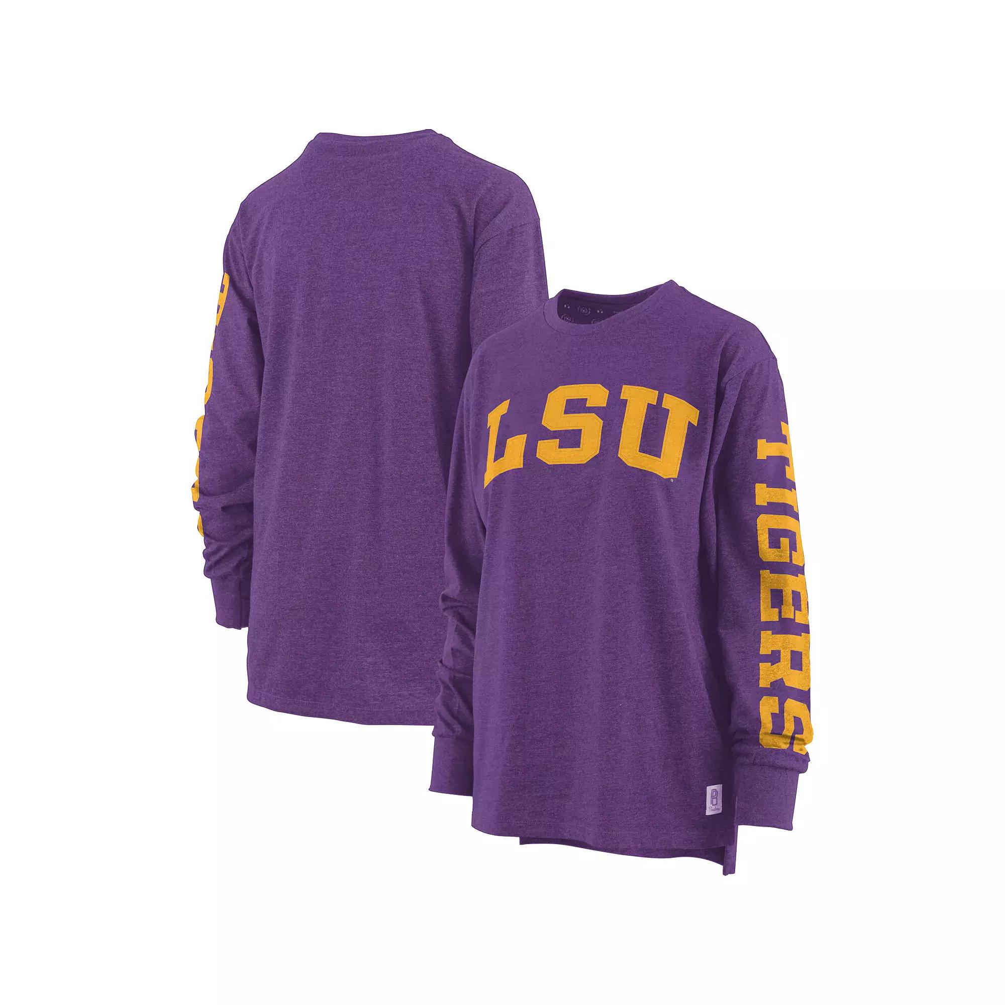 Women's Pressbox Purple LSU Tigers Two-Hit Canyon Long Sleeve T-Shirt,  Product Image