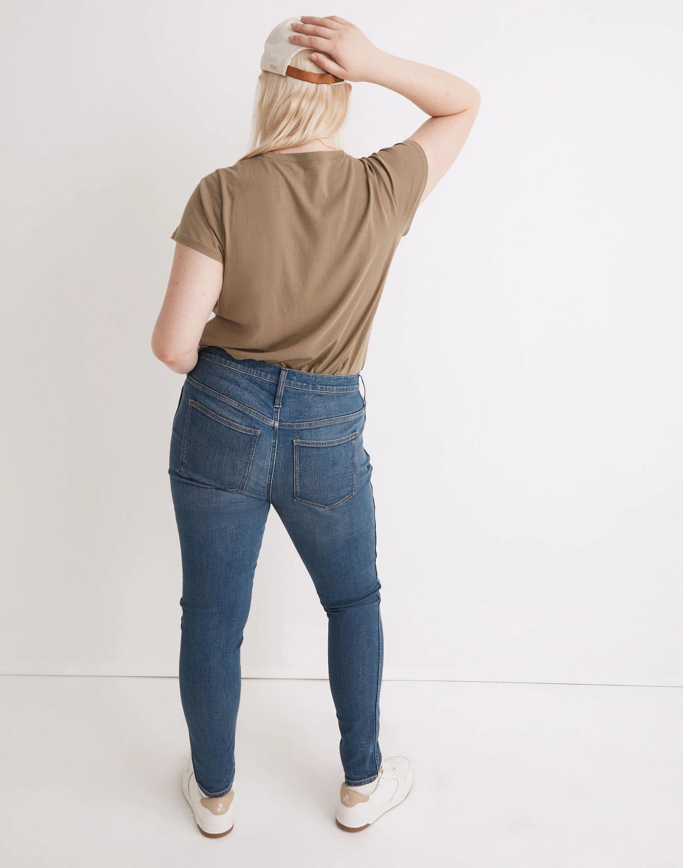 10" High-Rise Skinny Jeans in Foregate Wash: Knee-Rip Edition Product Image