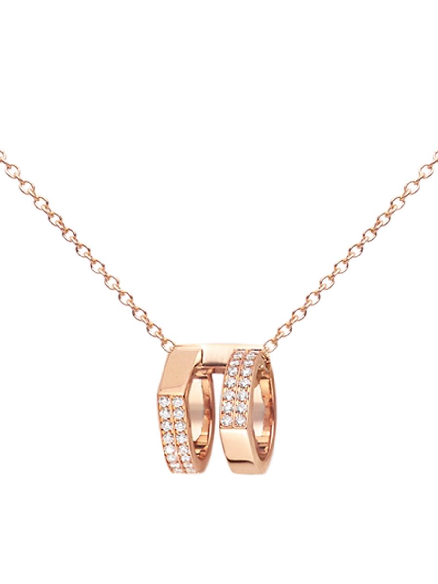 Womens Antifer 18K & Diamond Two-Row Pendant Necklace Product Image