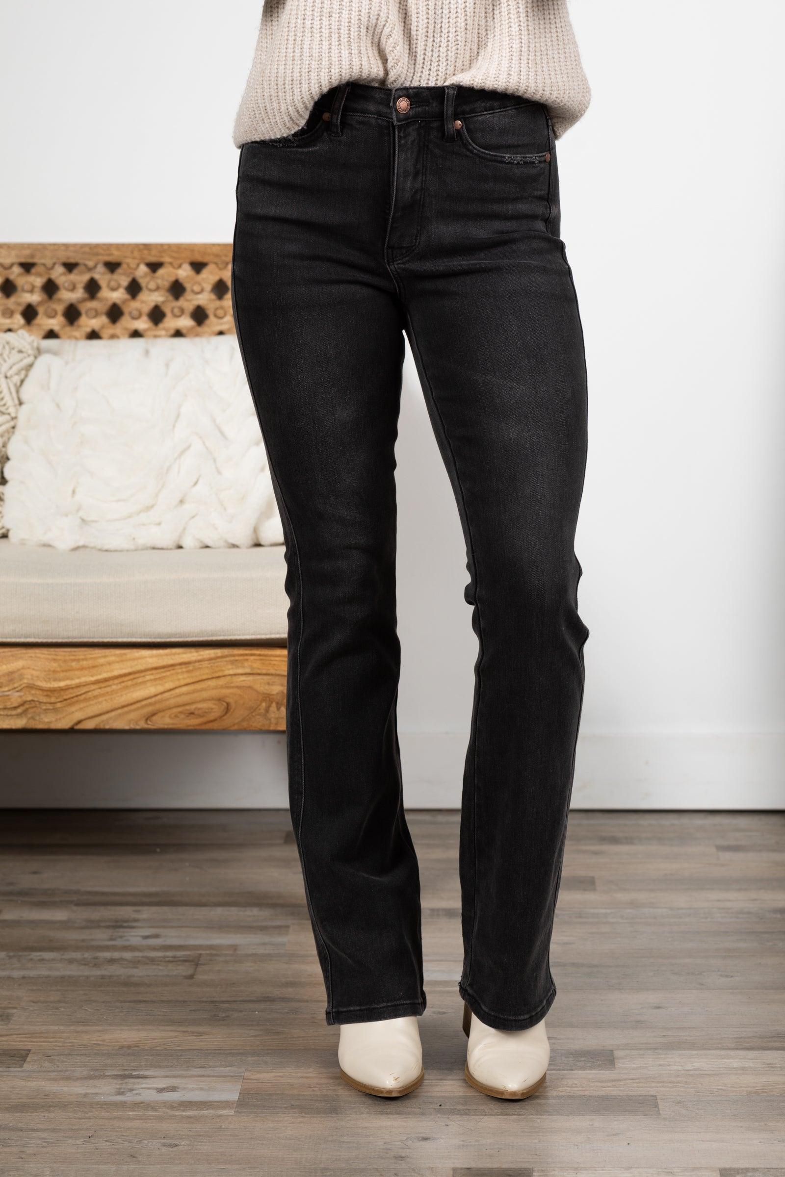 Judy Blue Black Inseam Program Bootcut Jeans Product Image