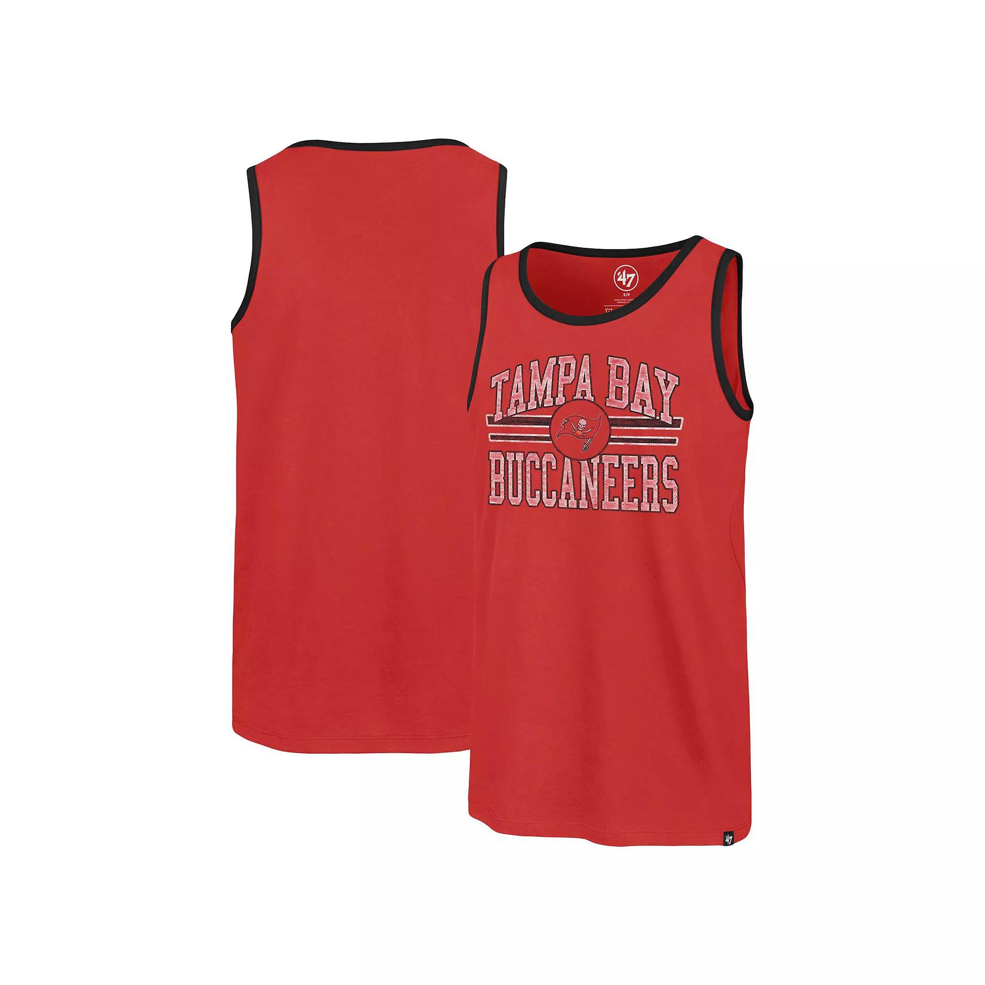 Men's '47 Red Tampa Bay Buccaneers Winger Franklin Tank Top,  Product Image