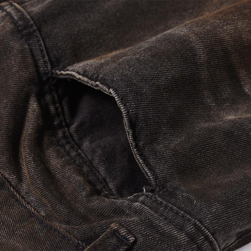 Sopula Vintage Dune Wasteland Doomsday Shark Wrinkles Hip Hop Jeans Product Image