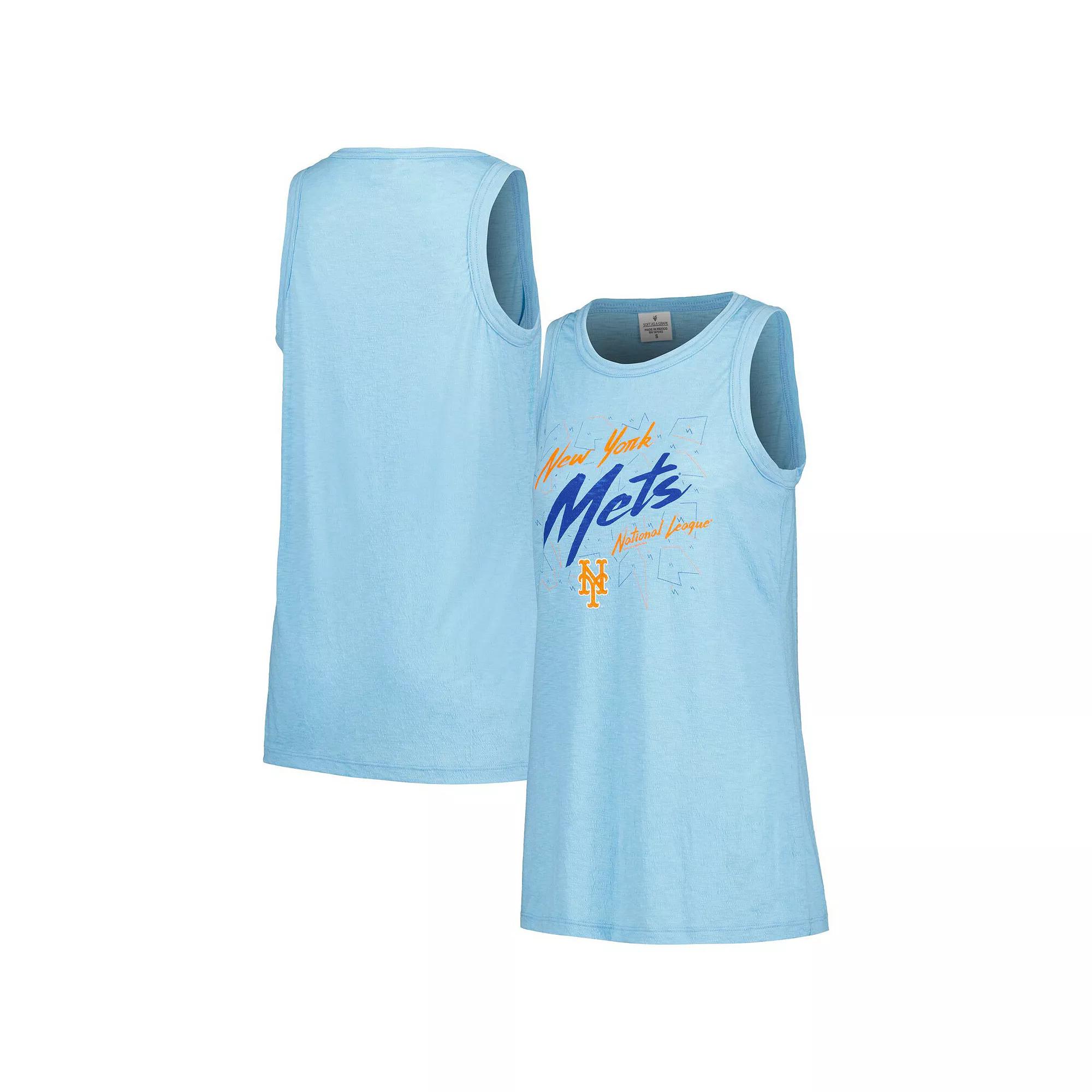 Women's Soft as a Grape Royal New York Mets Gauze High Neck Tank Top,  Product Image