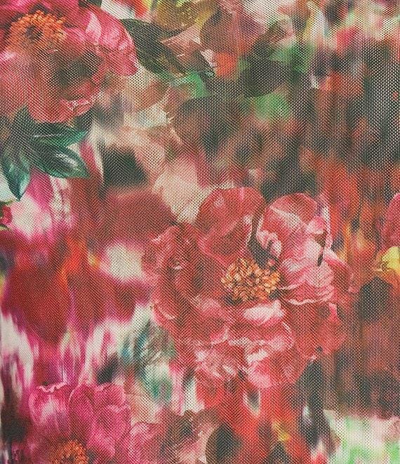 Stevie by Steve Madden Printed Mesh Crew Neck Short Sleeve T-Shirt Product Image