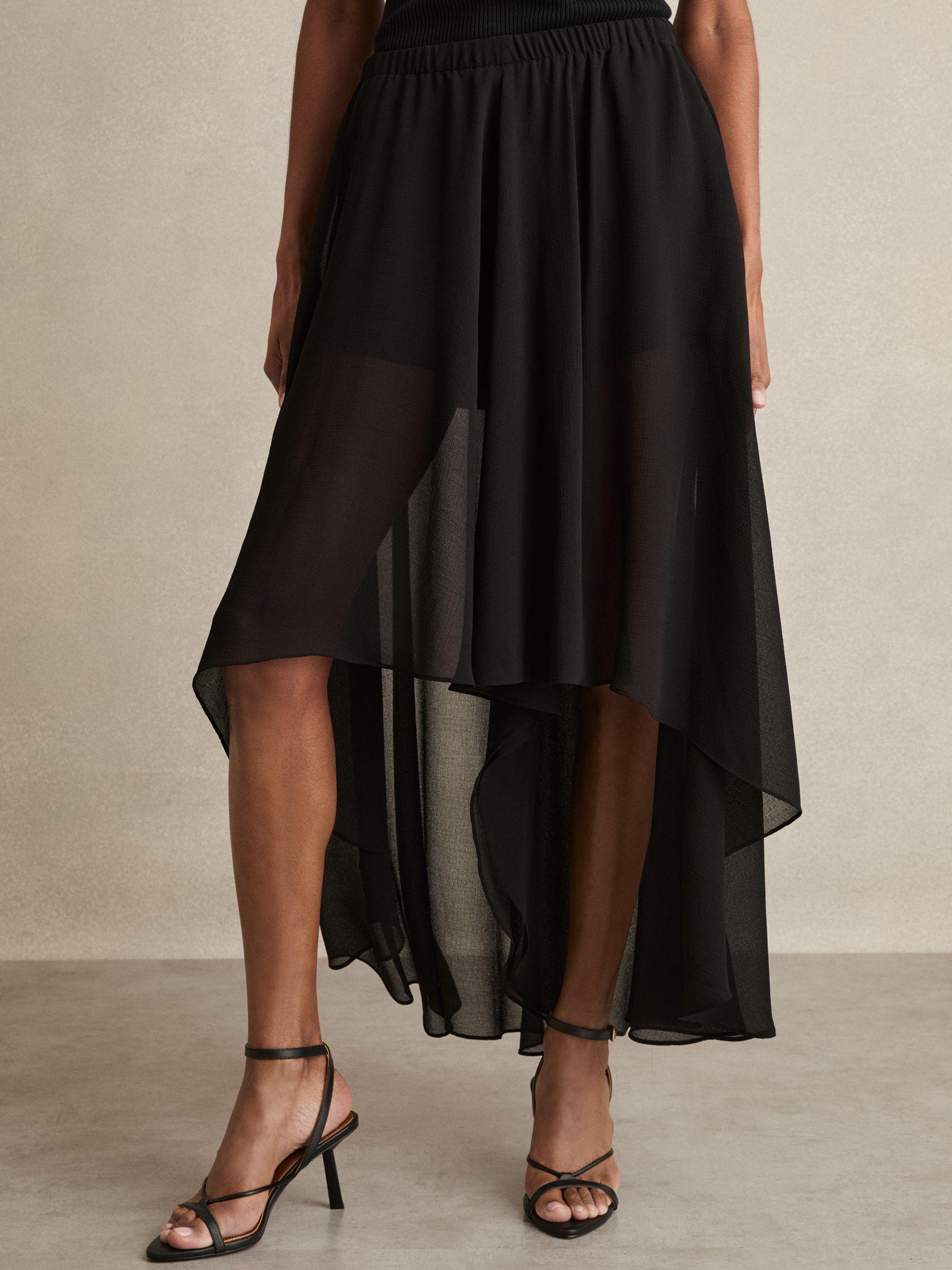 Petite Linen Belted Wide-Leg Trousers in White Product Image