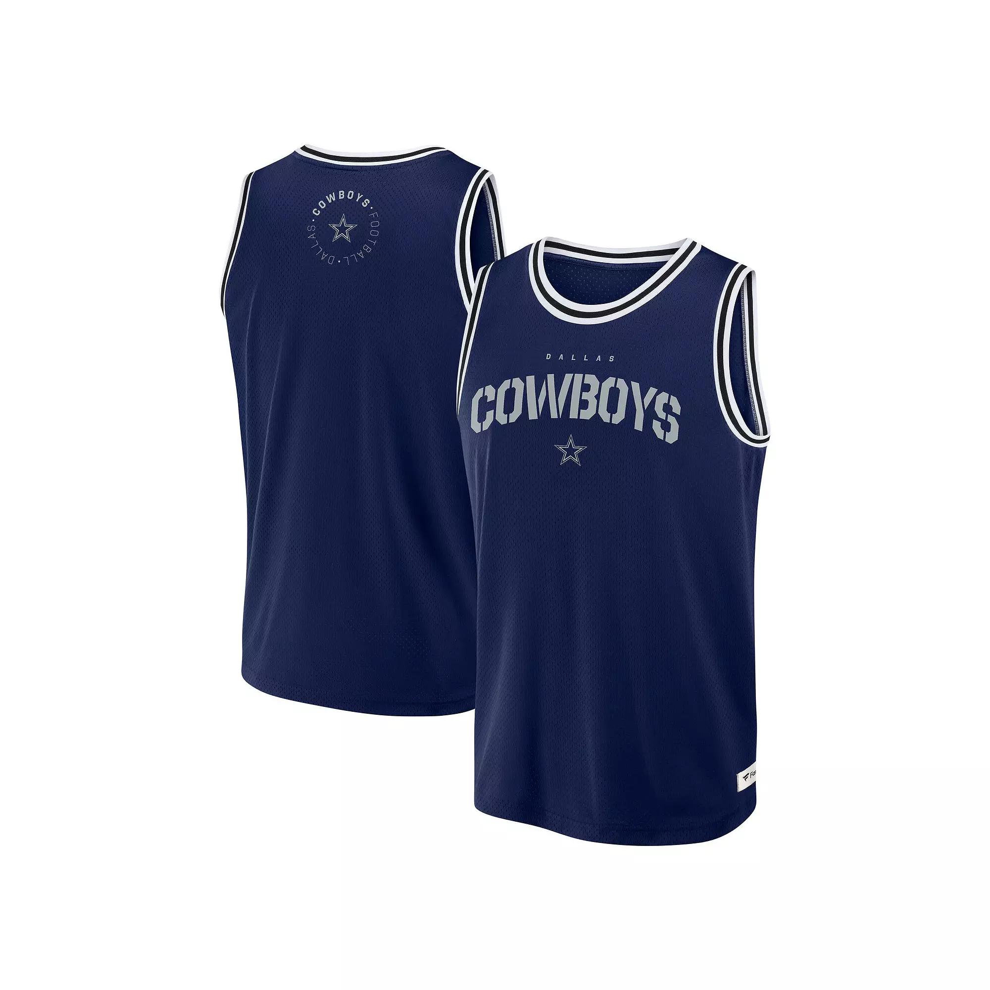 Men's Fanatics Navy Dallas Cowboys Elements Future Ground Jersey Tank Top, Size: Large, Blue Product Image