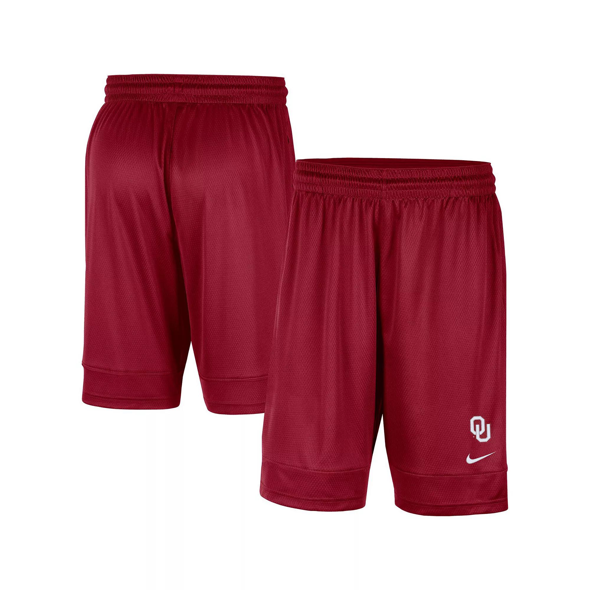 Men's Nike Crimson Oklahoma Sooners Fast Break Team Performance Shorts,  Product Image