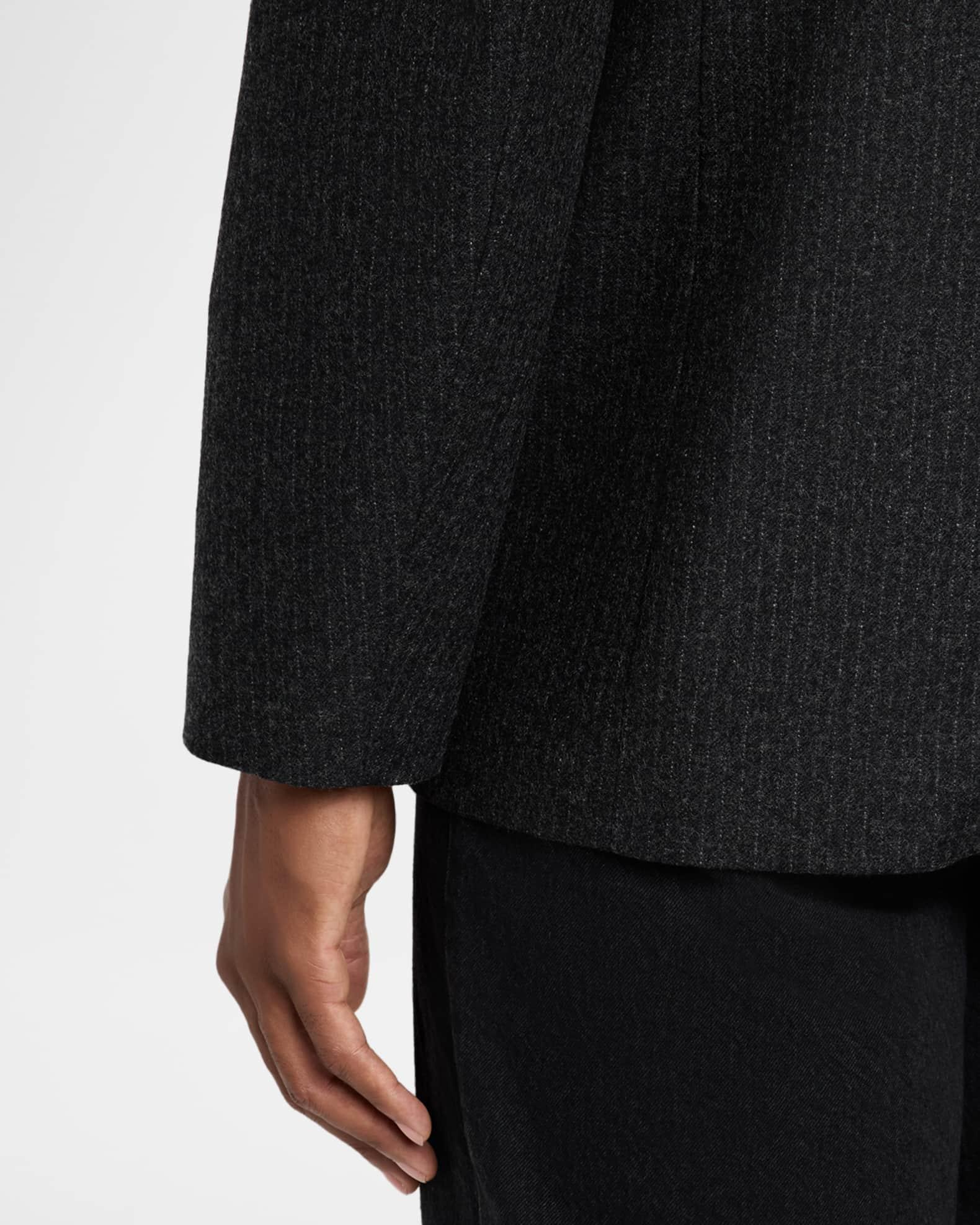 Men's Pinstripe Wool Blazer Product Image