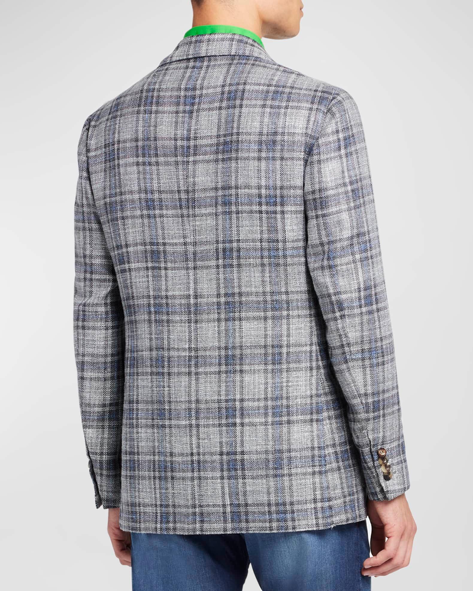 Men's Cashmere-Wool Plaid Sport Coat Product Image