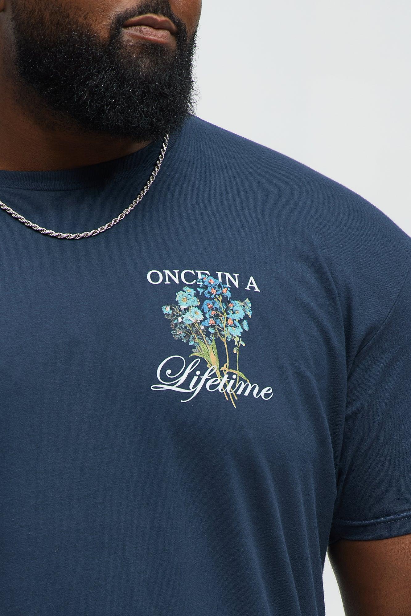 Once In A Lifetime Short Sleeve Tee - Navy Male Product Image