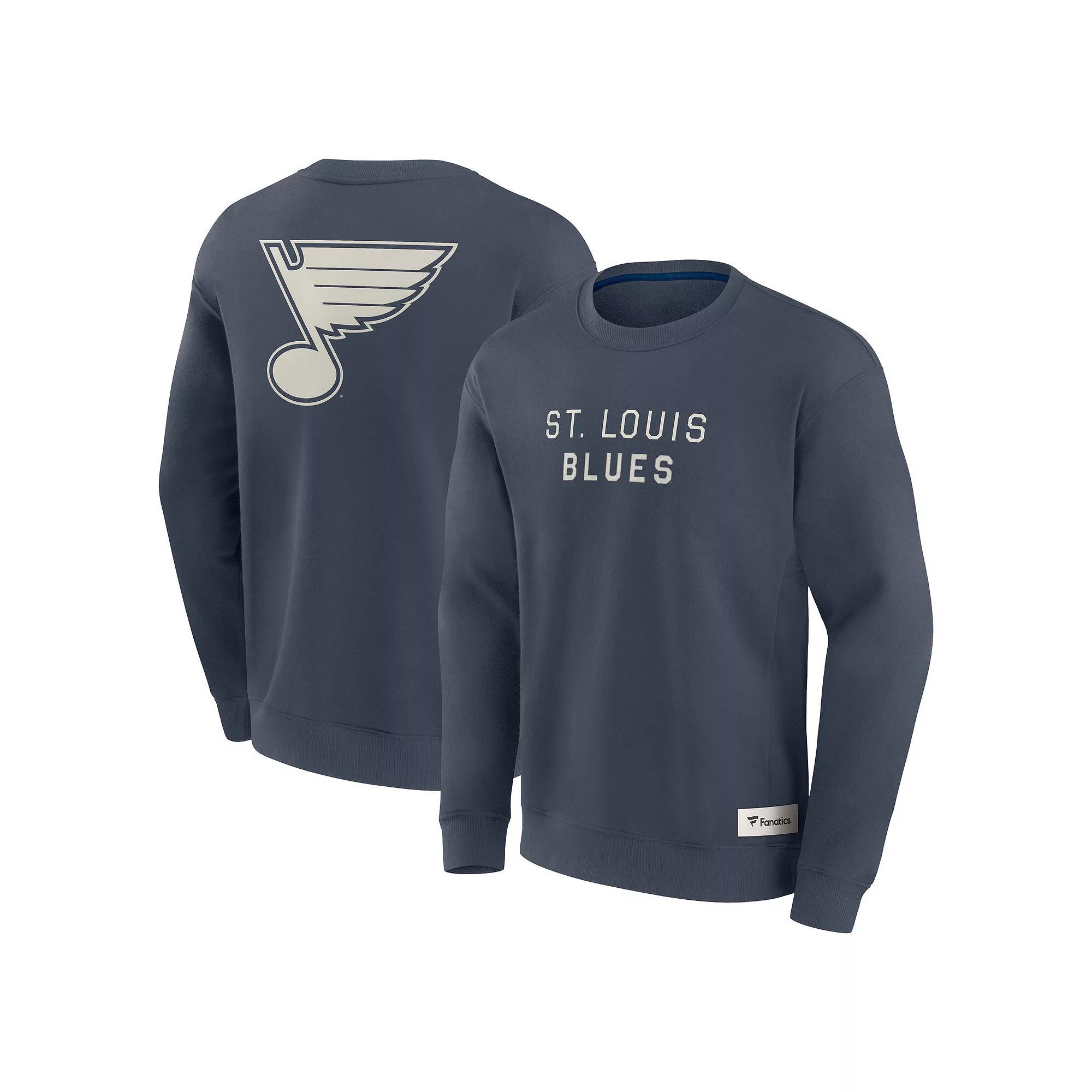 Men's Fanatics Blue St. Louis Blues Elements Future Ground Lettering Pullover Sweatshirt,  Product Image