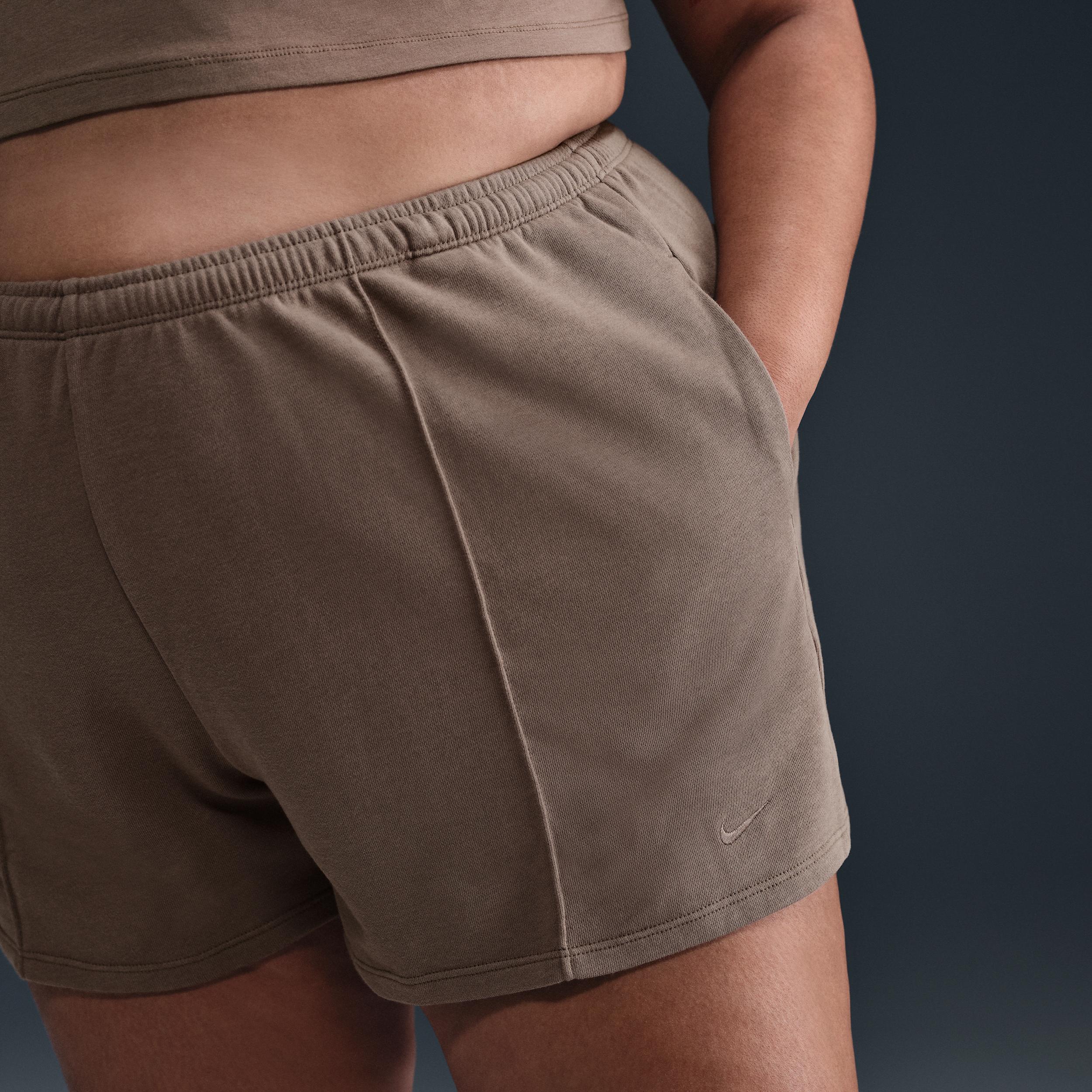 Women's Nike Sportswear Chill Terry Mid-Rise 4" French Terry Shorts (Plus Size) Product Image