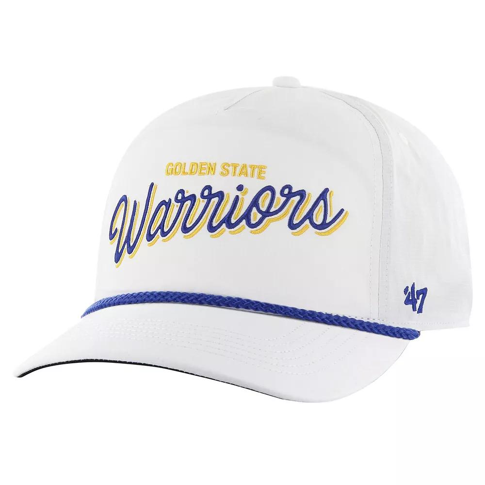Men's '47 White Golden State Warriors Fairway Hitch brrr Adjustable Hat Product Image