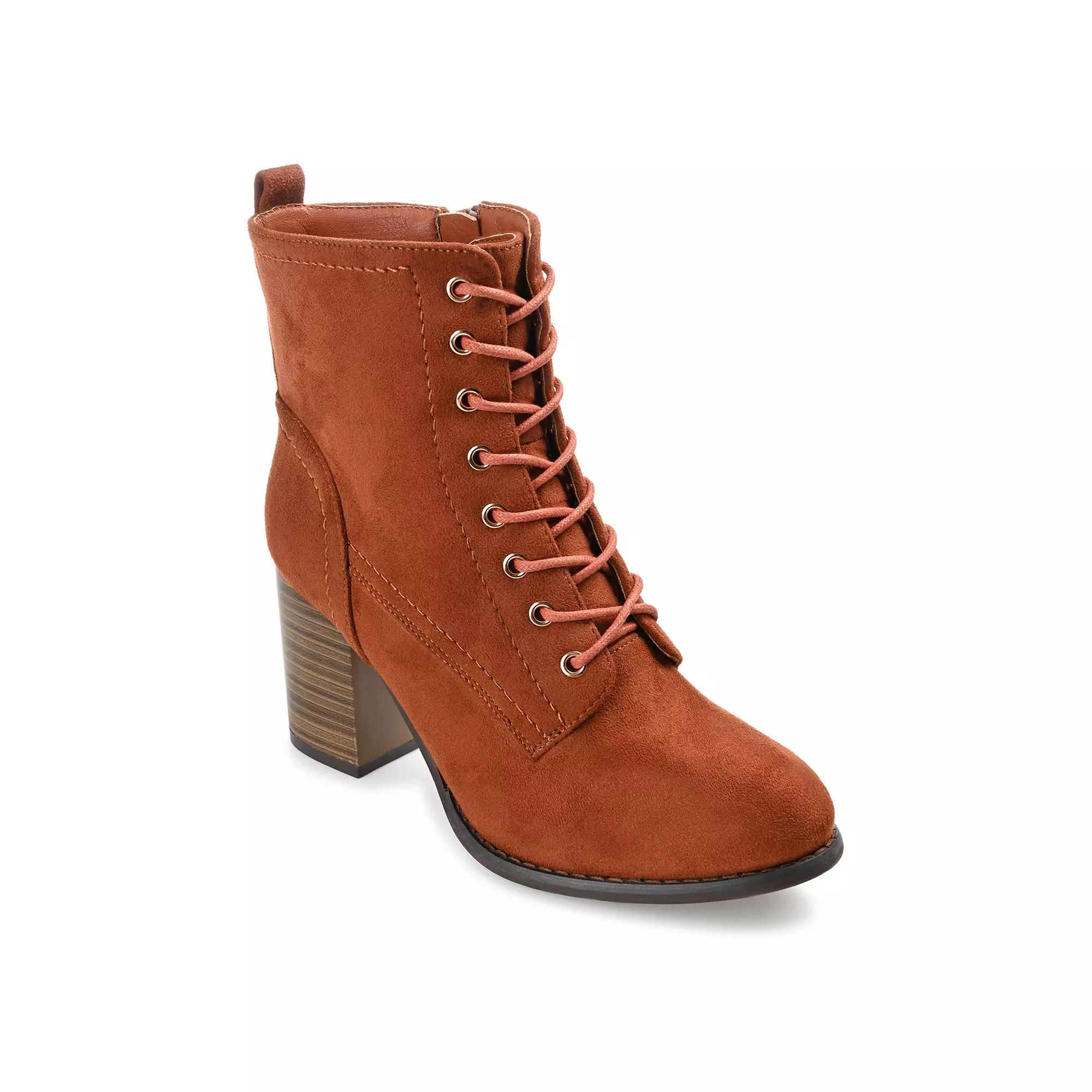 Journee Baylor Women's Block Heel Ankle Boots,  Product Image