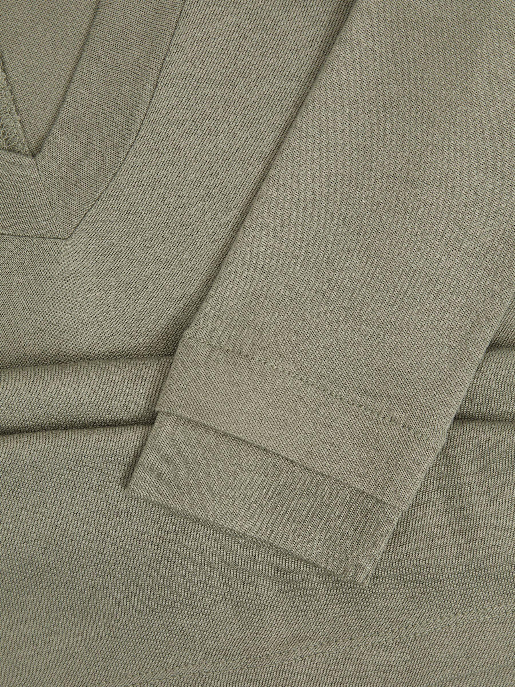 Jersey V-Neck Top in Sage Product Image