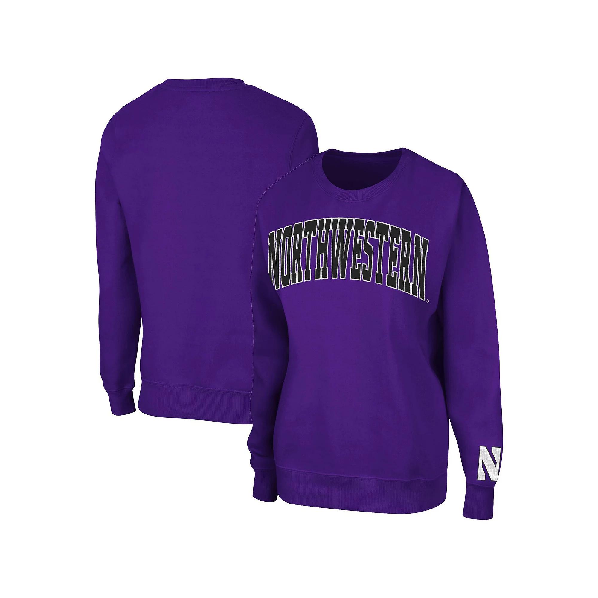 Women's Colosseum Purple Northwestern Wildcats Campanile Pullover Sweatshirt, Size: 2XL Product Image