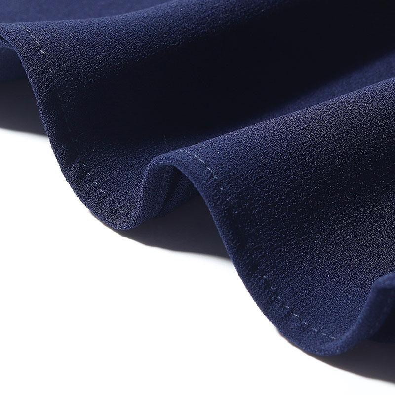 Triacetate Stand Collar Gathered Waist Midi Dress Product Image