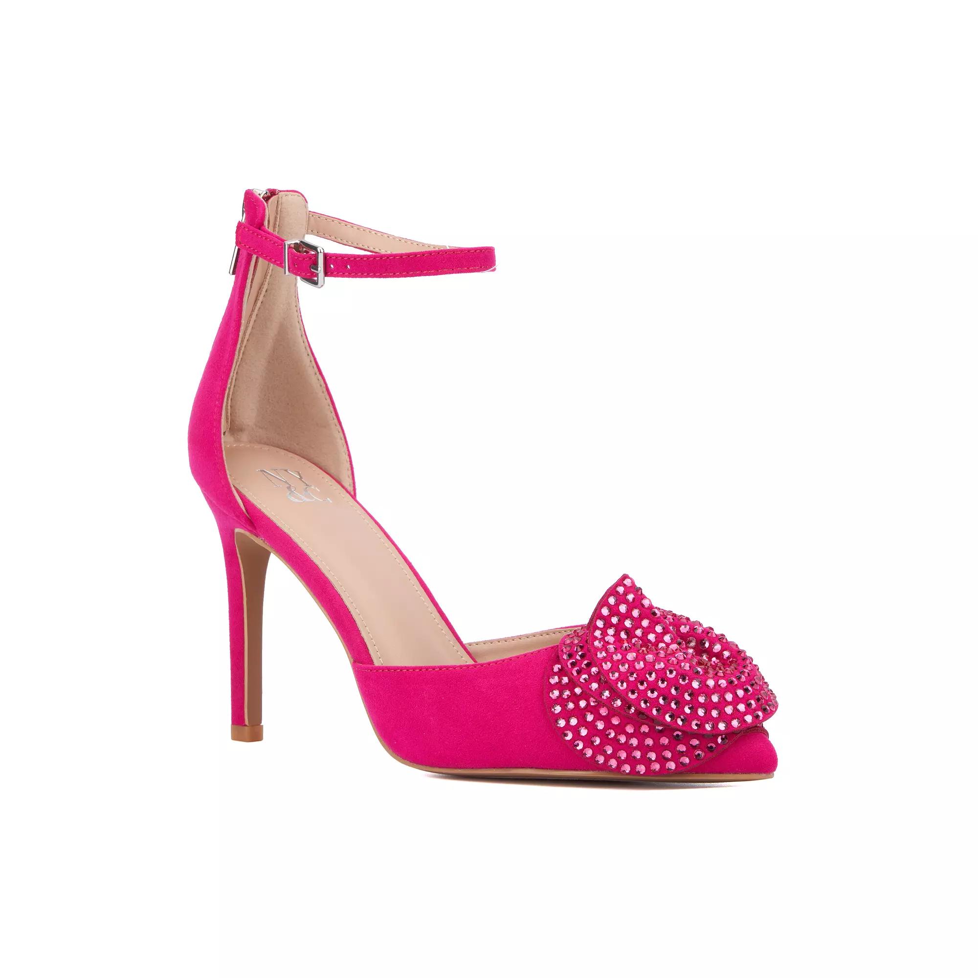 New York & Company® Mandell Women's Flower Pointy Heels,  Product Image