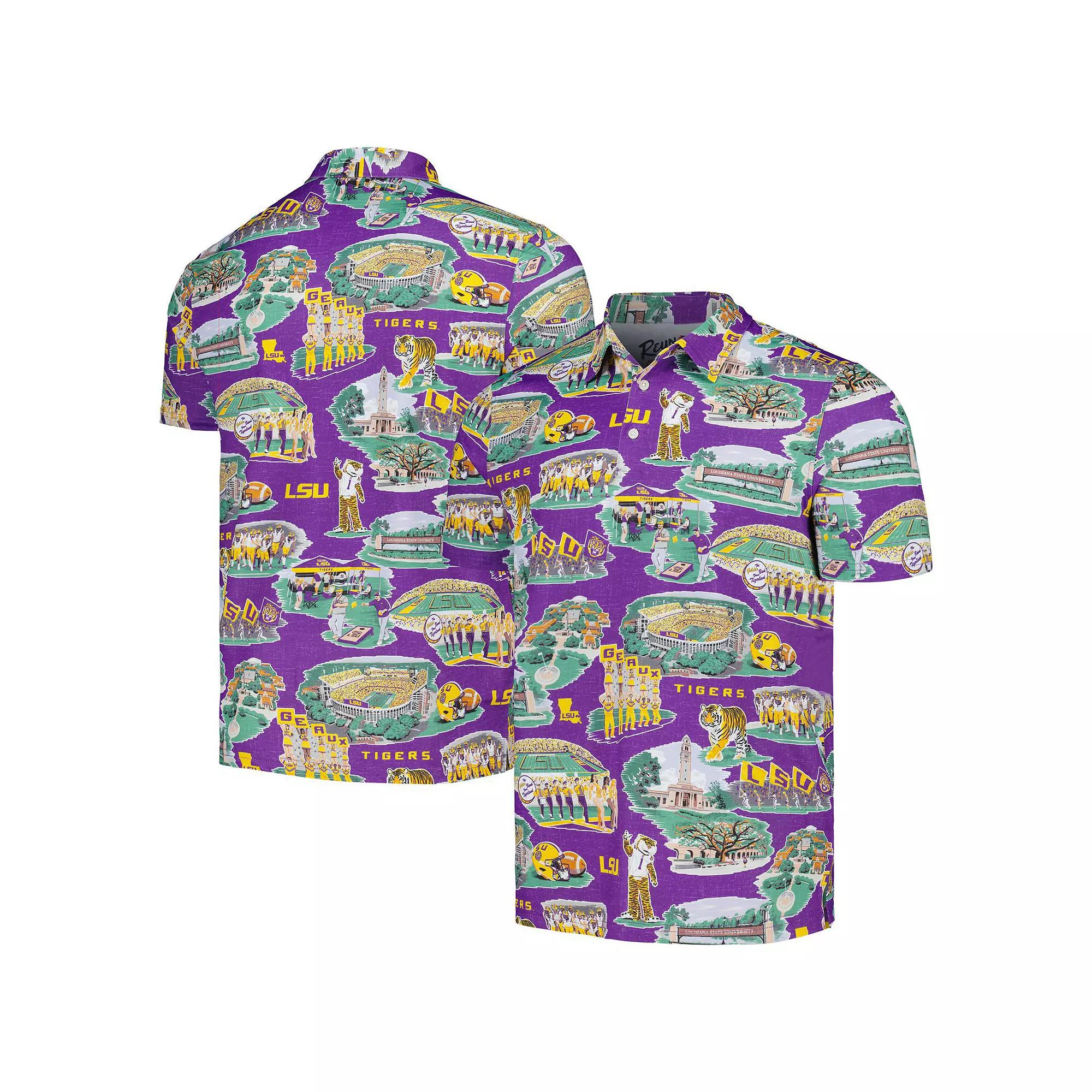 Mens Reyn Spooner LSU Tigers Scenic Polo Product Image