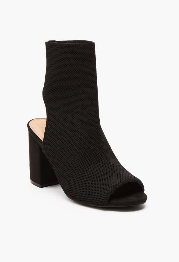 JustFab Margaux Platform Loafer Pump Womens Black/ White Size 8.5 Product Image