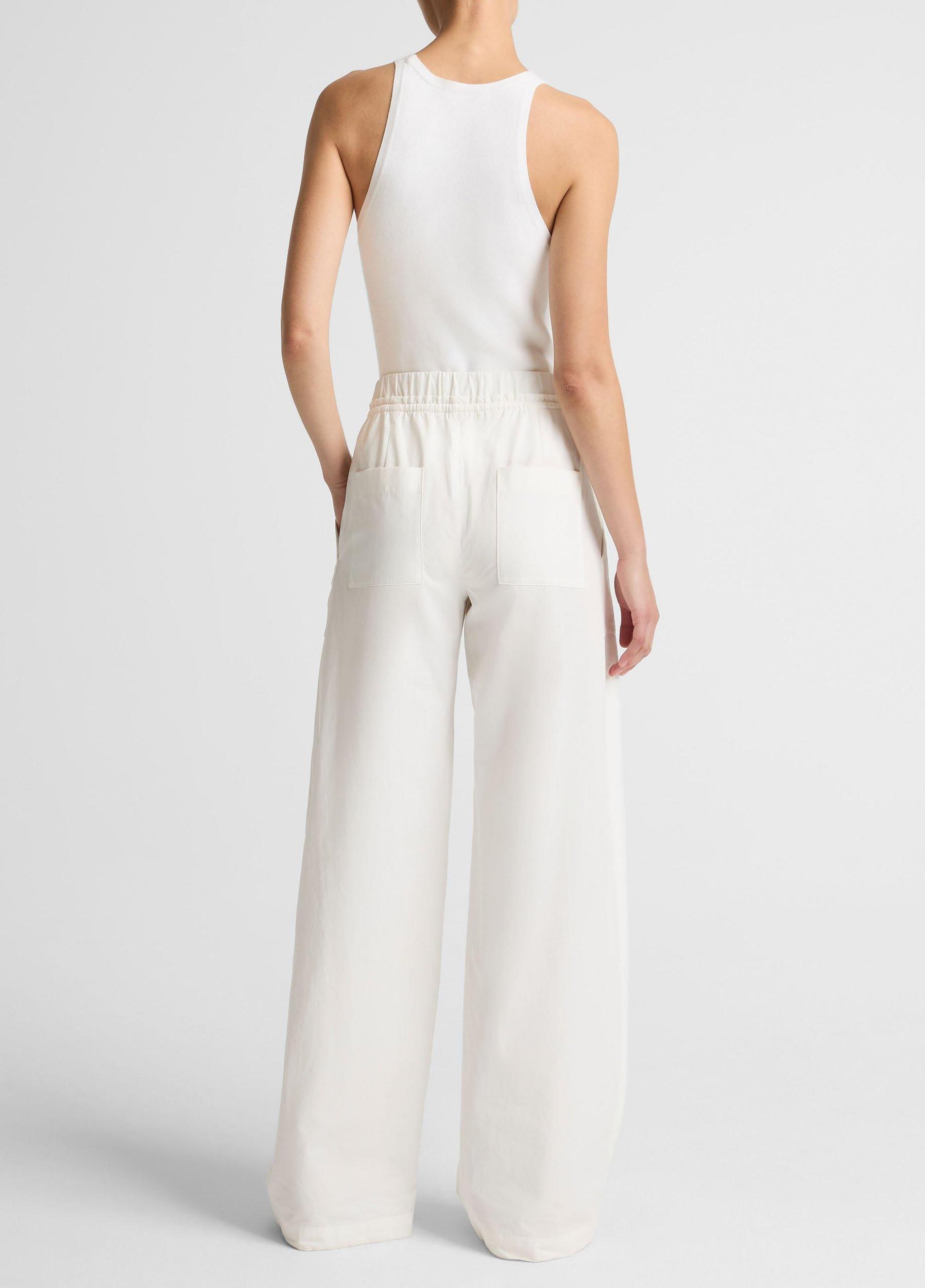 Cotton Double-Waist Drawstring Pant Product Image
