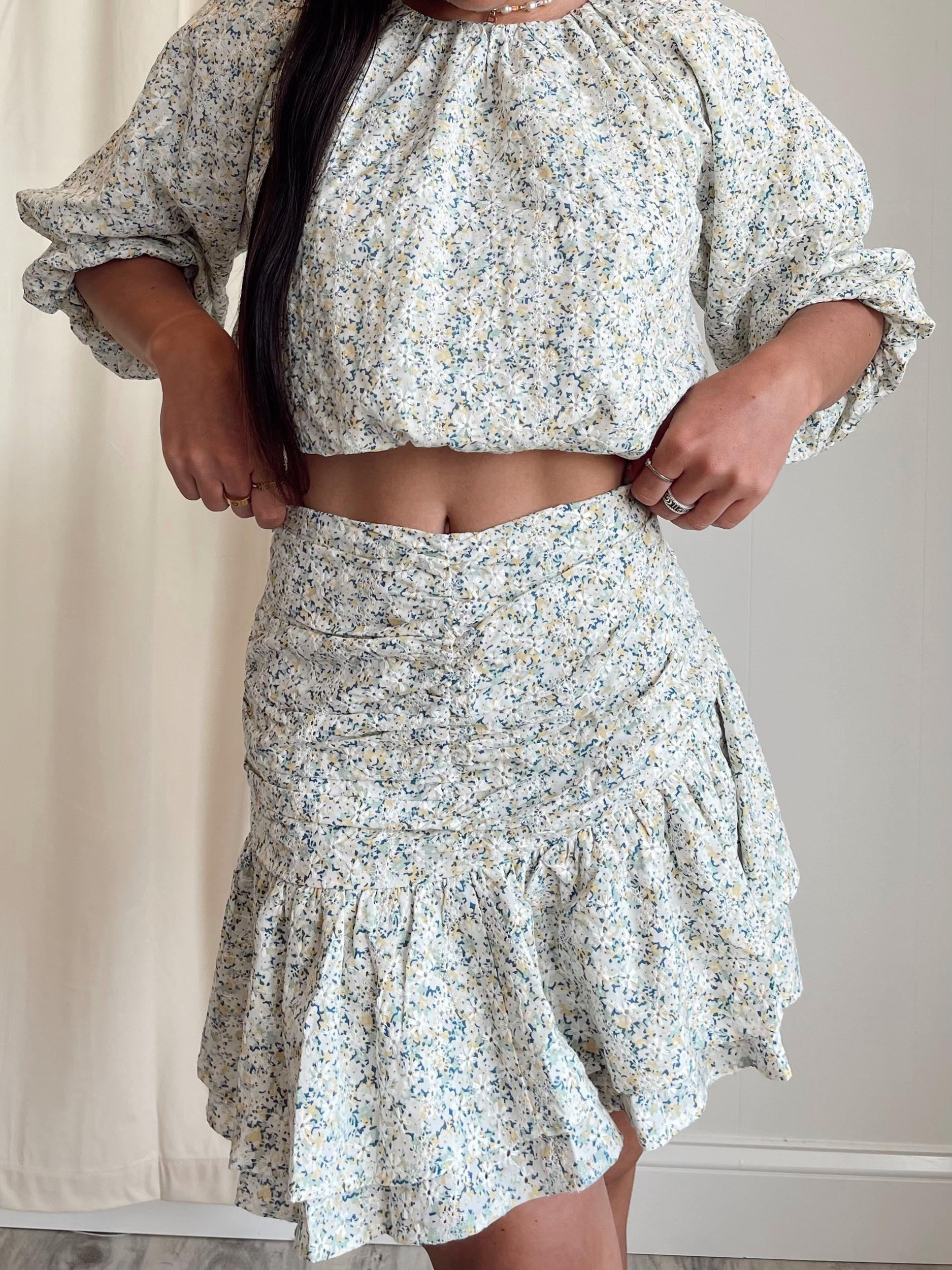 En Saison |  Orielle Floral Mini Skirt FINAL SALE Product Image