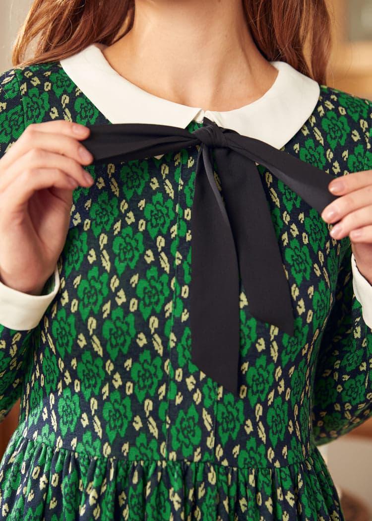 Nifty Fifties Flare Collar Dress Product Image