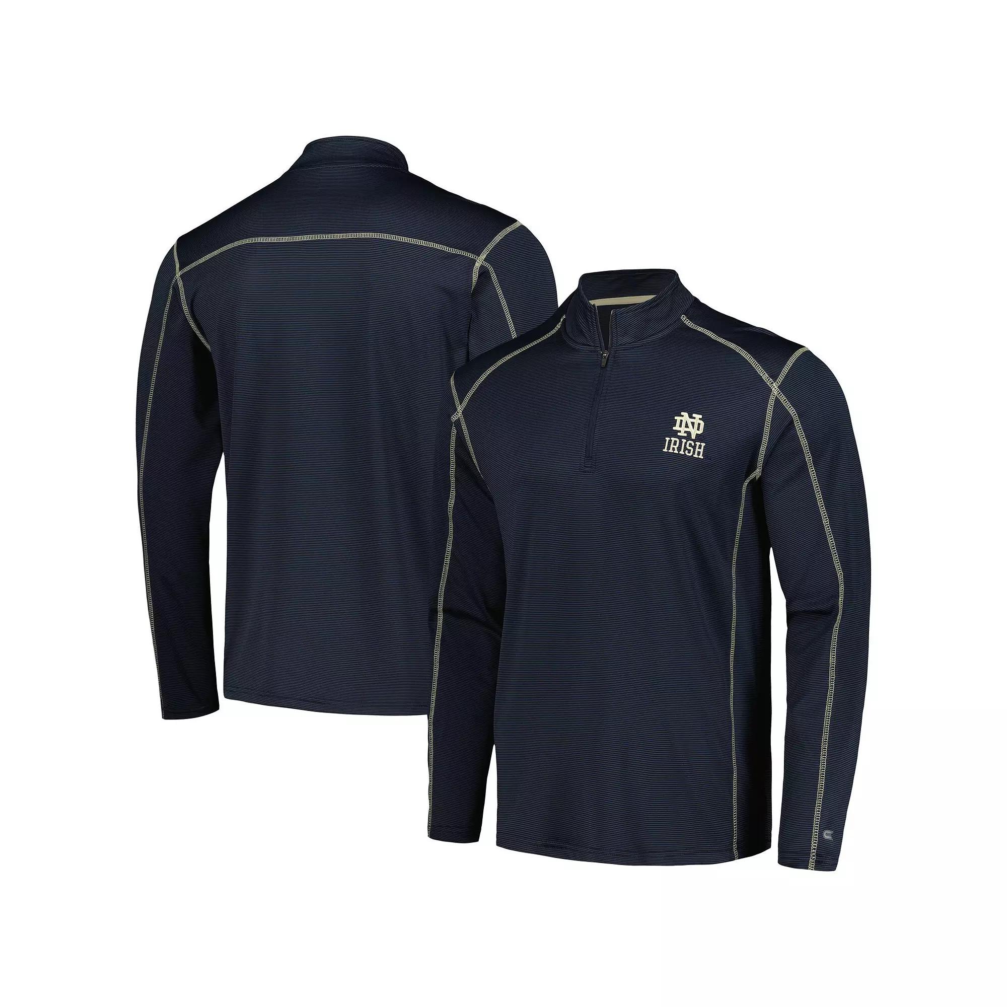 Men's Colosseum Navy Notre Dame Fighting Irish Cameron Quarter-Zip Windshirt,  Product Image