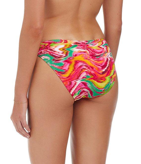 Sanctuary Reading Between The Lines Printed Cinched Back Hipster Swim Bottom Product Image