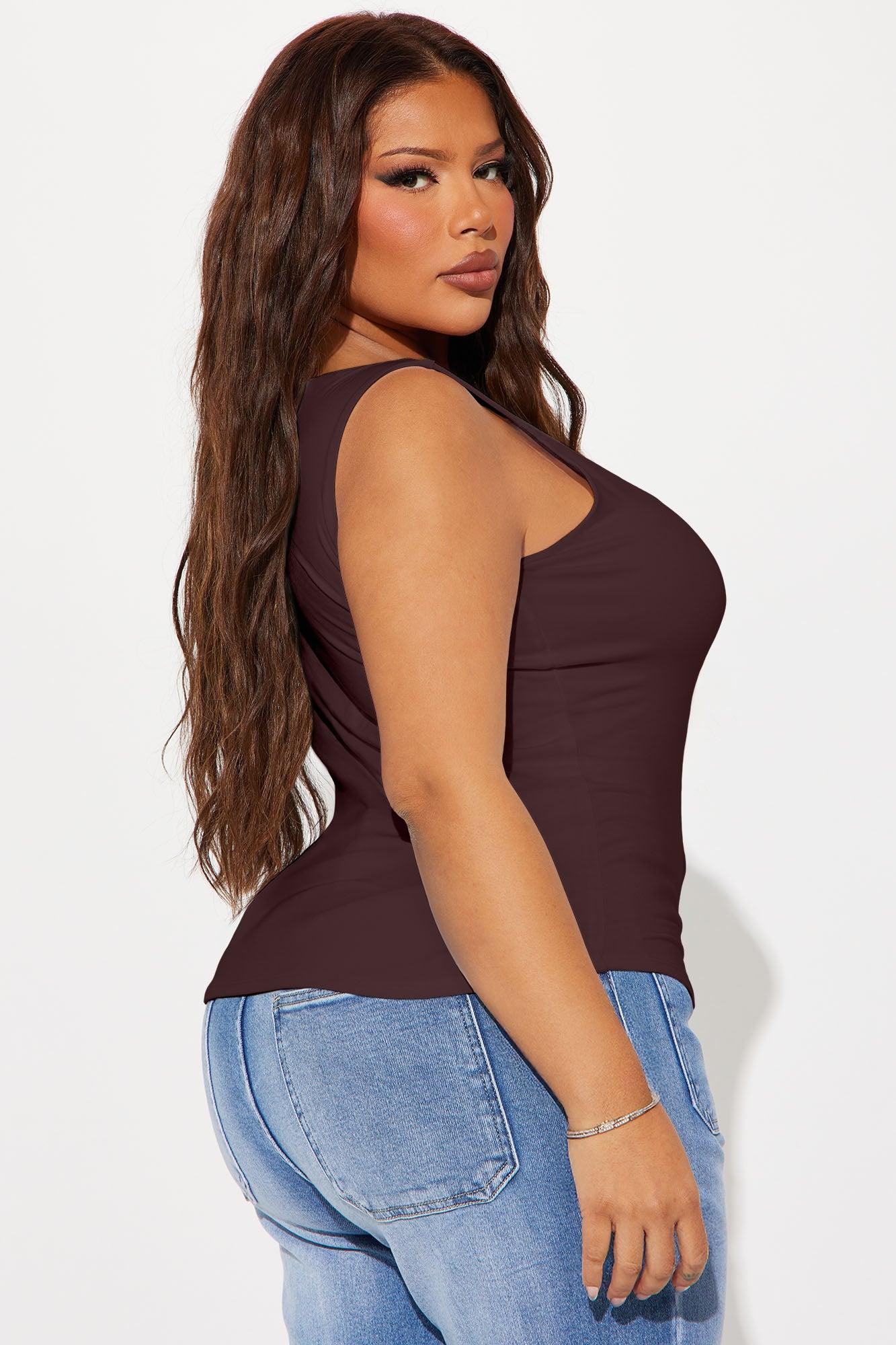 Thalia Tank Top - Mocha Female Product Image