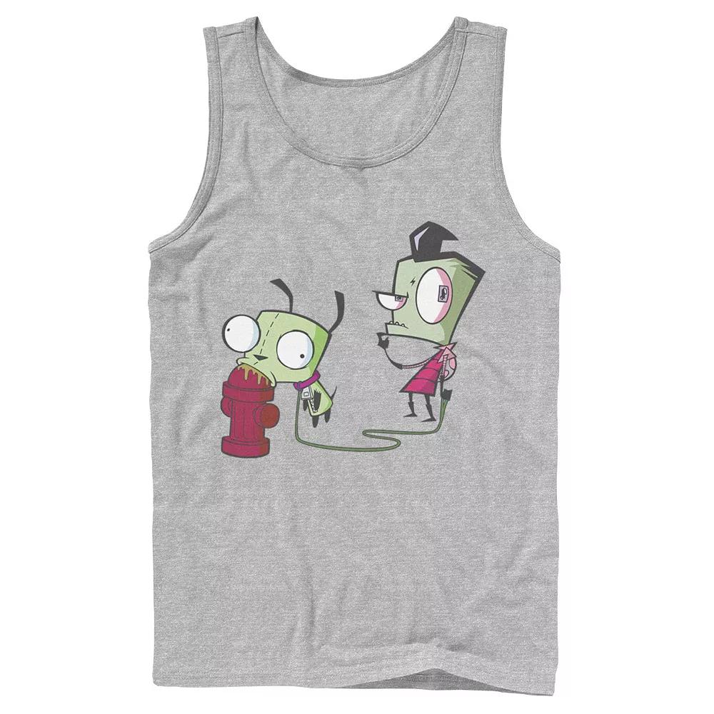 Men's Nickelodeon Invader Zim Walking Gir Fire Hydrant Portrait Graphic Graphic Tank Top,  Product Image