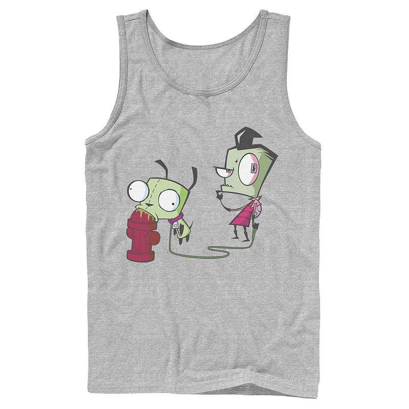 Men's Nickelodeon Invader Zim Walking Gir Fire Hydrant Portrait Graphic Graphic Tank Top,  Product Image