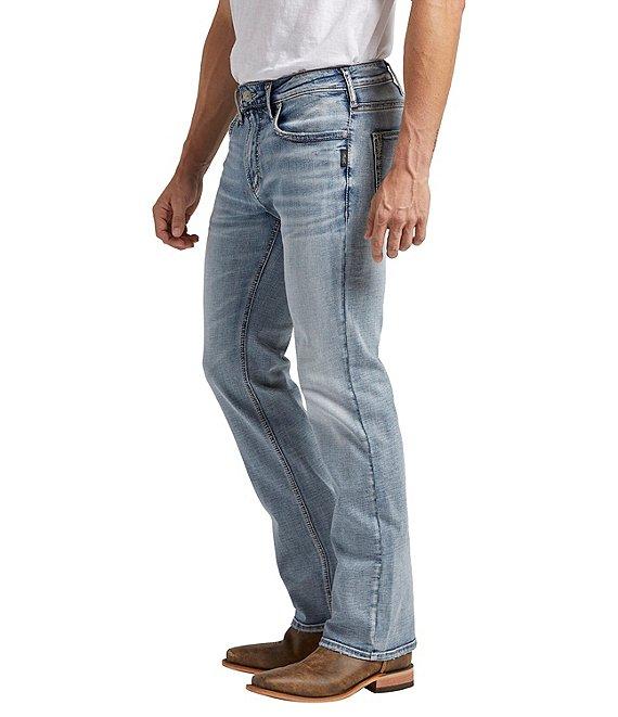Silver Jeans Co. Jace Slim Fit Bootcut Leg MAX FLEX Light Wash Jeans Product Image