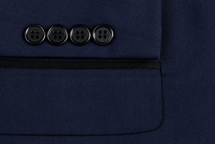 Blue 2 Piece Tuxedo Shawl Lapel Slim Fit Product Image