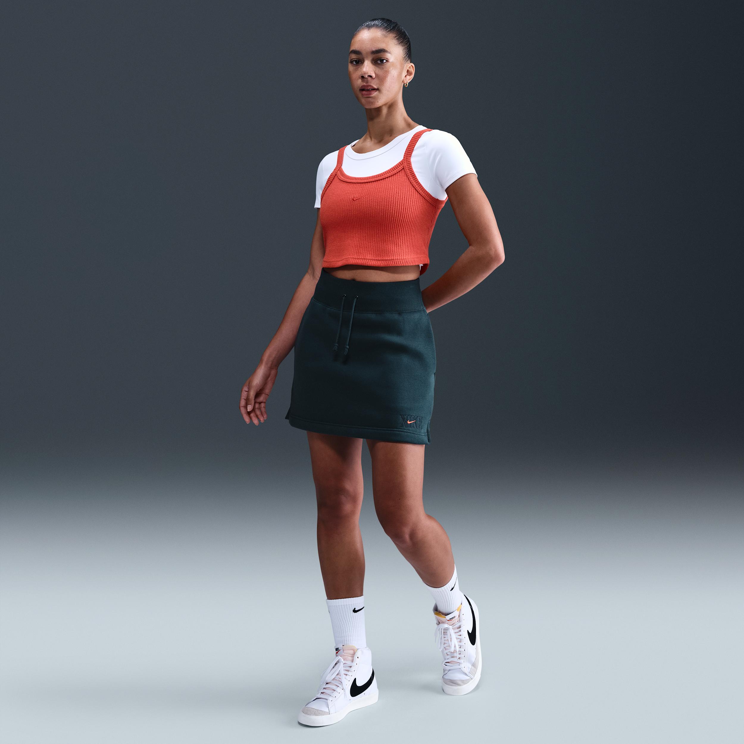 Womens Nike Sportswear Phoenix Fleece Skirt | IH7808-478 Product Image