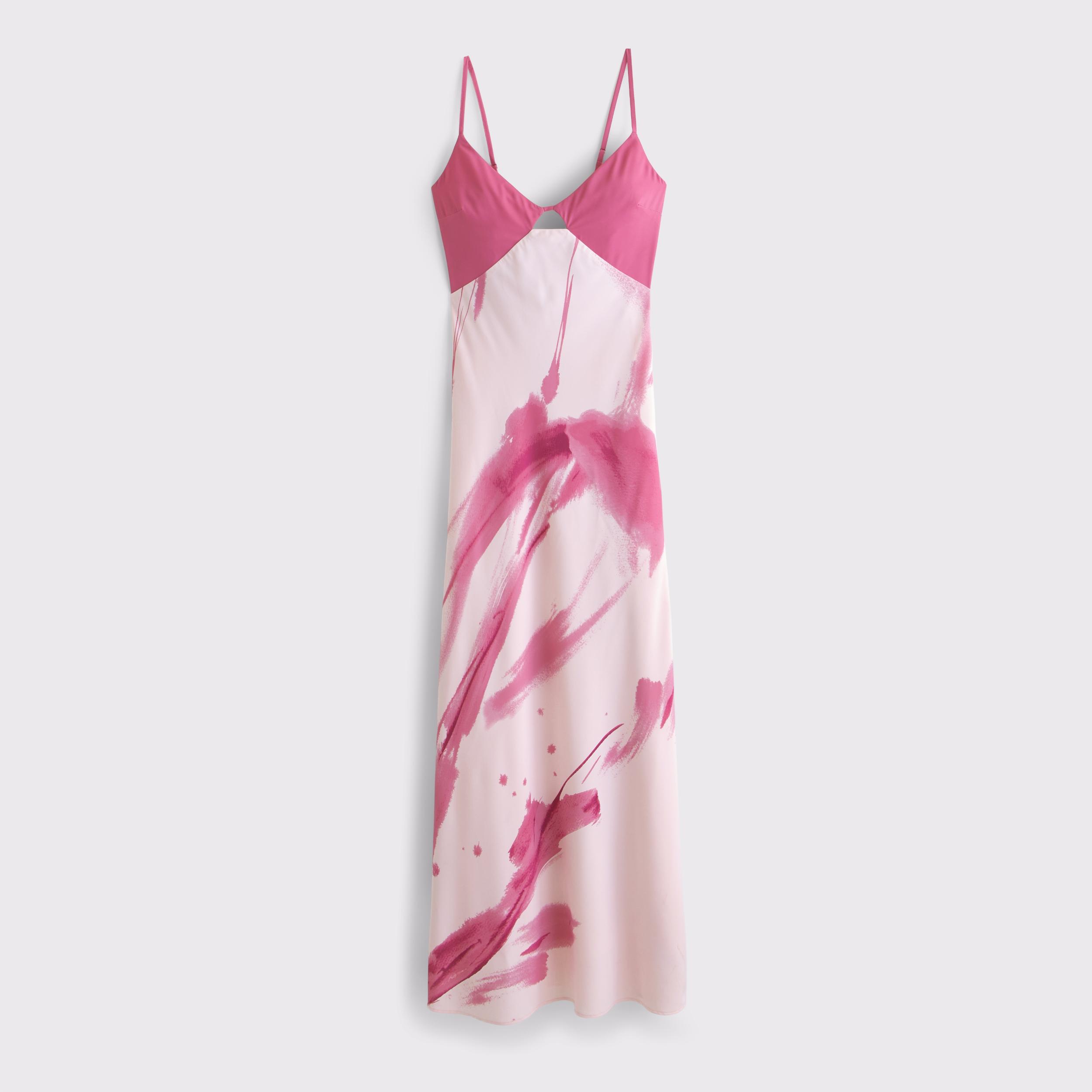 The A&F Julia Slip Cutout Maxi Dress Product Image