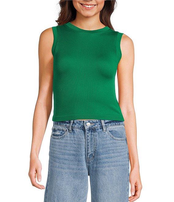 Moa Moa Seamless Rib Tank Top Product Image