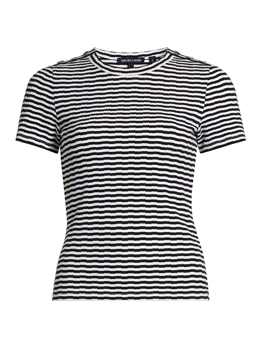 Womens Draya Striped Knit T-Shirt Product Image