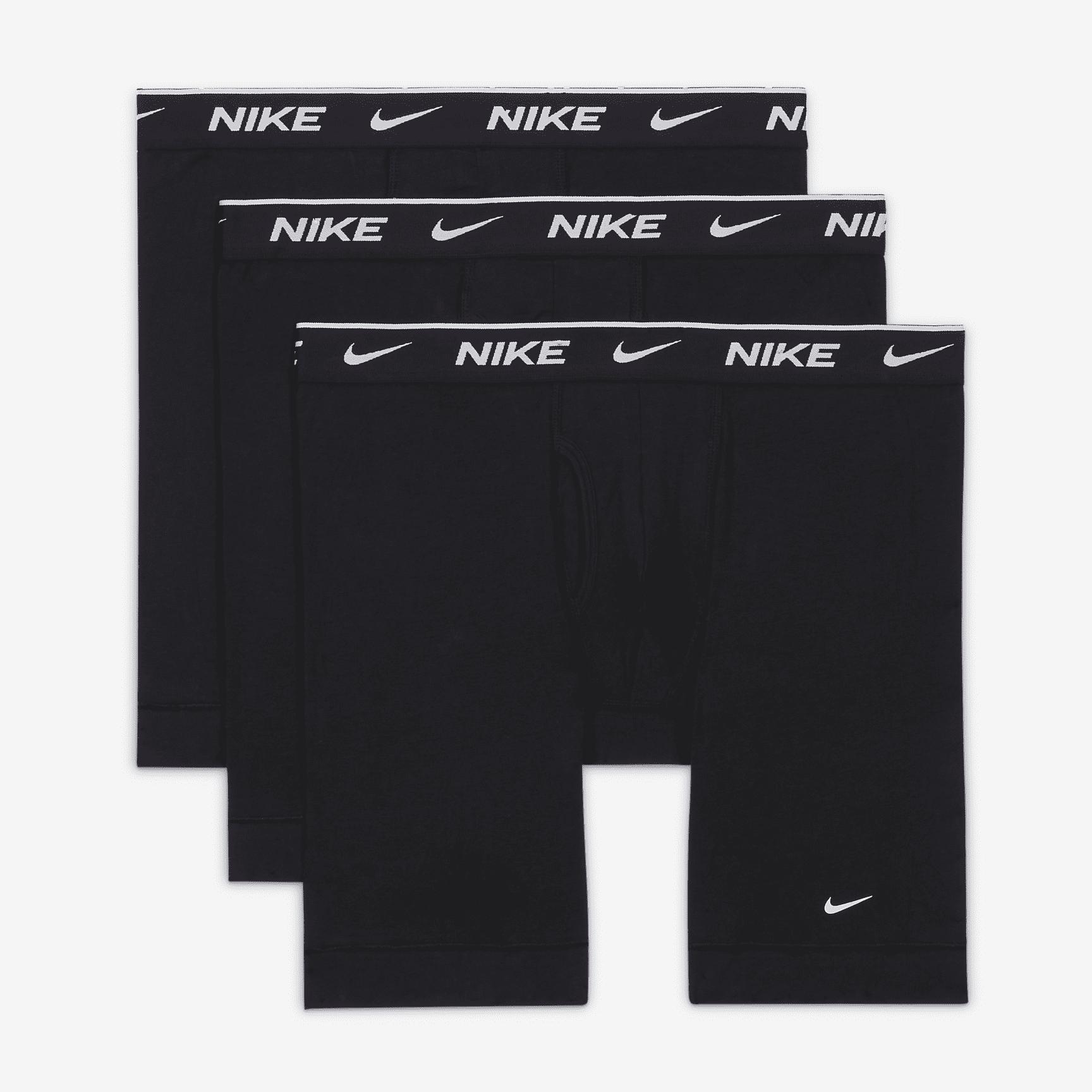 Nike Dri-FIT Essential Cotton Stretch Men's Long Boxer Briefs (3-Pack) Product Image