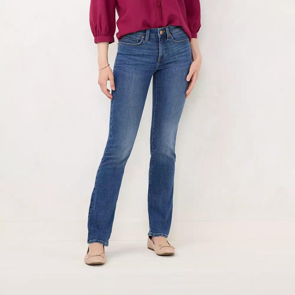 Women's LC Lauren Conrad Feel Good Mid Rise Barely Bootcut Jeans,  Product Image