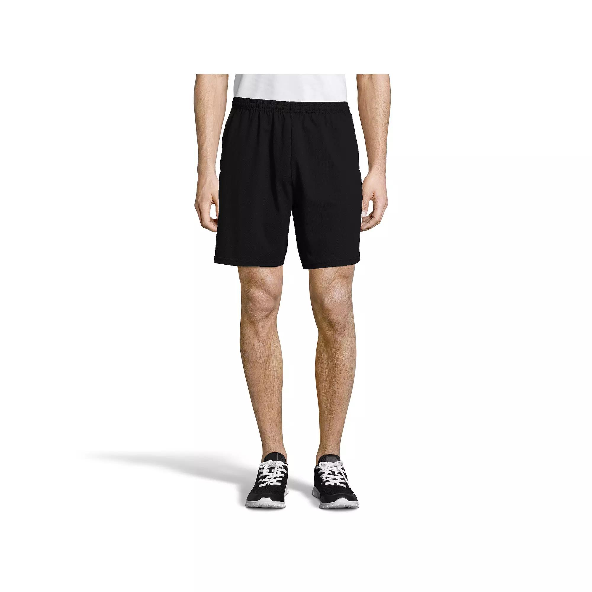 Big & Tall Hanes® Jersey Pocket Shorts, Men's,  Product Image