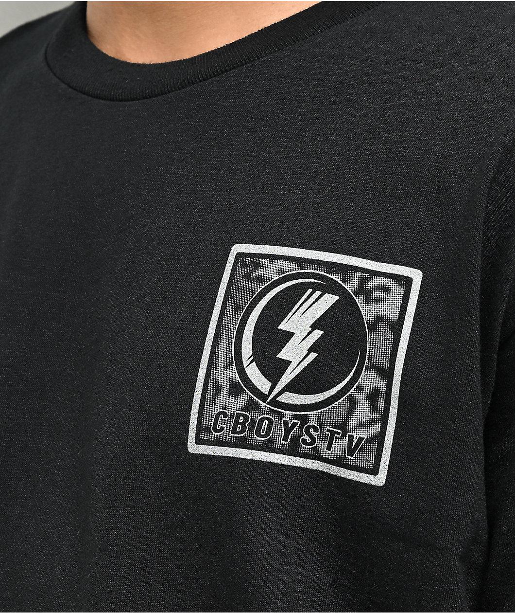 CboysTV Electric Bomb Black Long Sleeve T-Shirt Product Image