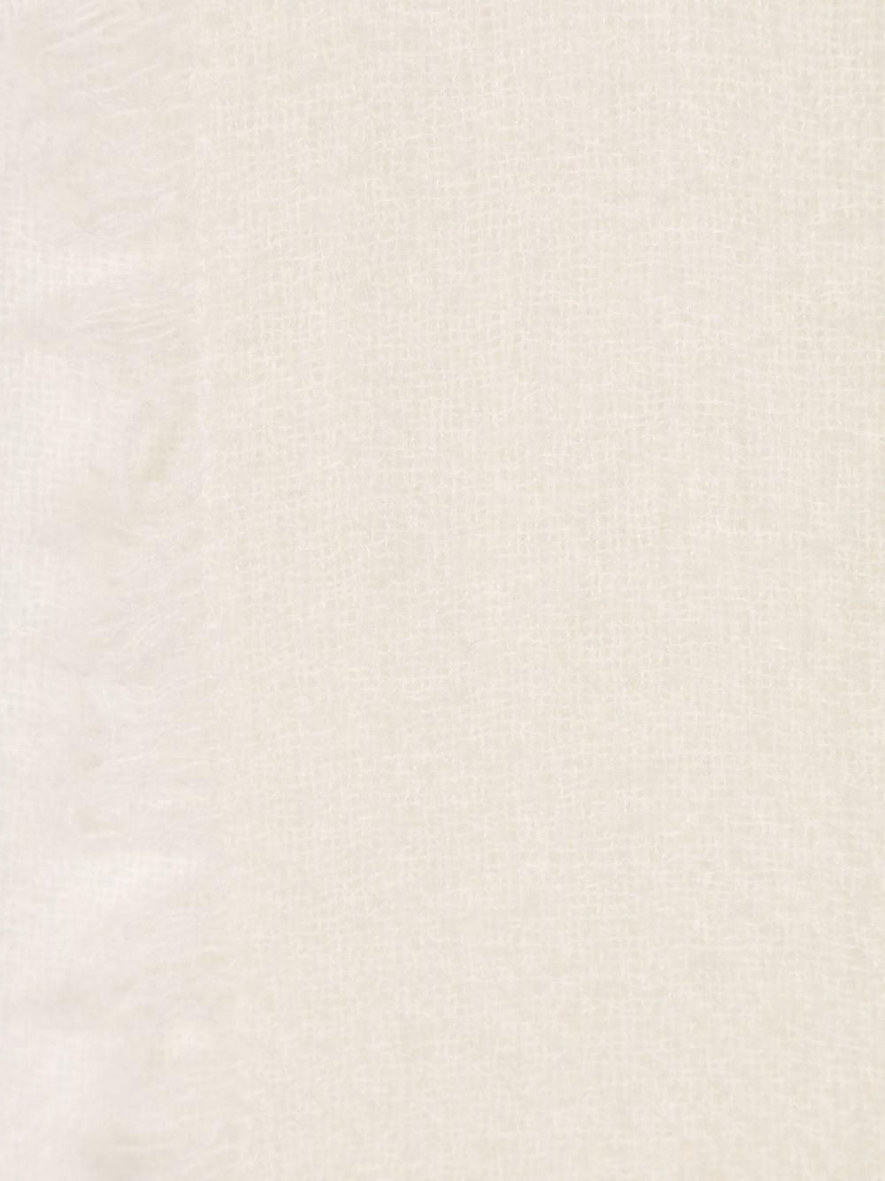 frayed-edge knitted scarf Product Image