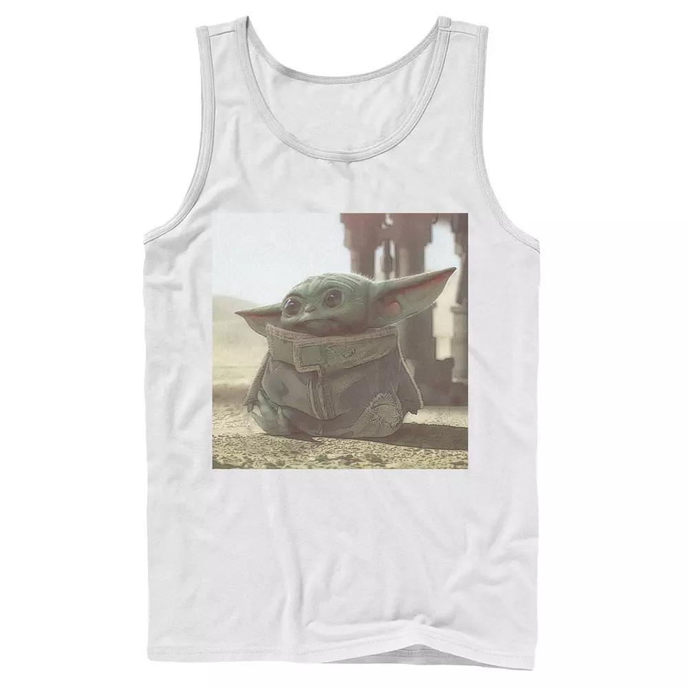 Men's Star Wars The Mandalorian The Child aka Baby Yoda Photograph Tank Top,  Product Image