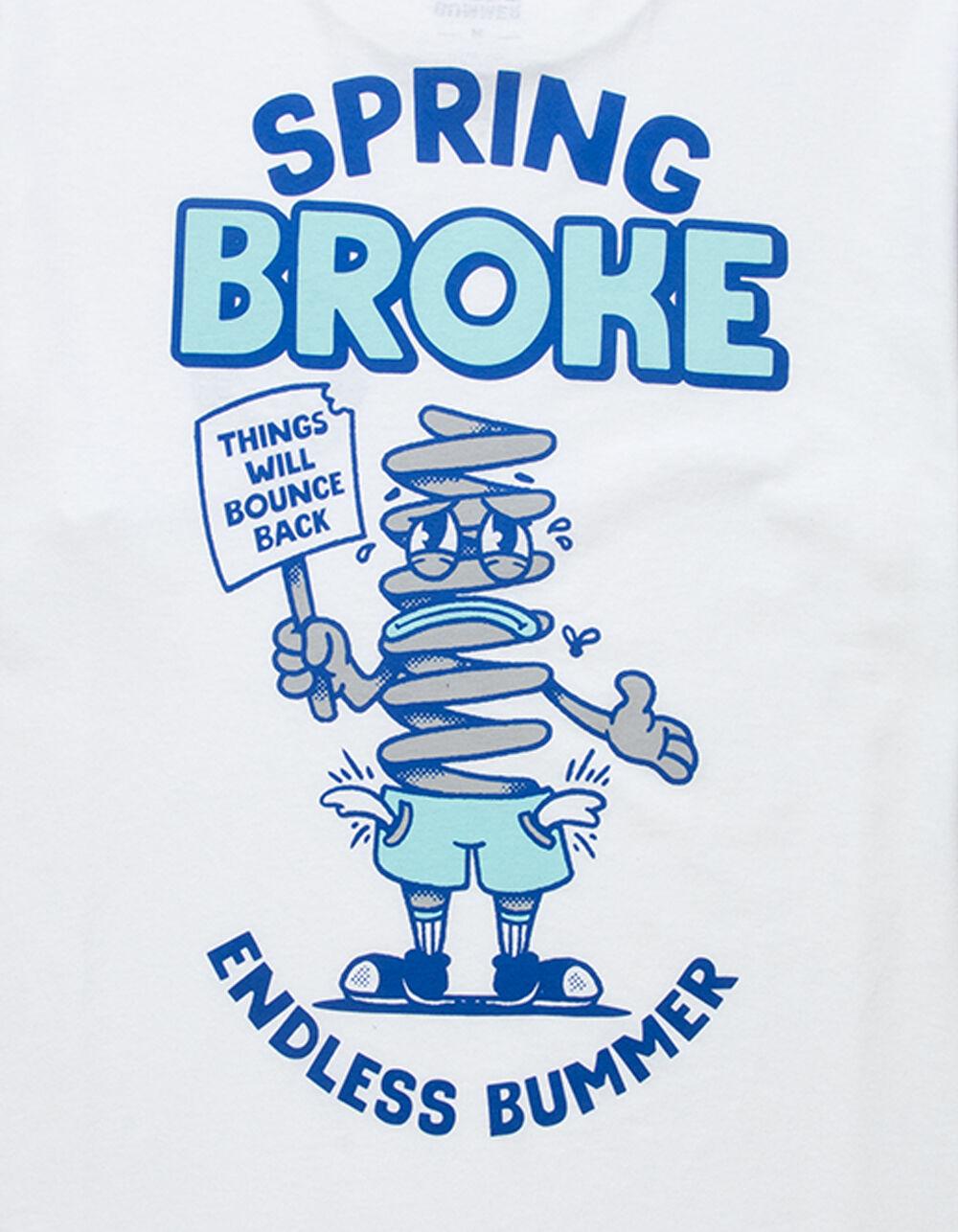 ENDLESS BUMMER Broke Mens Tee - WHITE Product Image