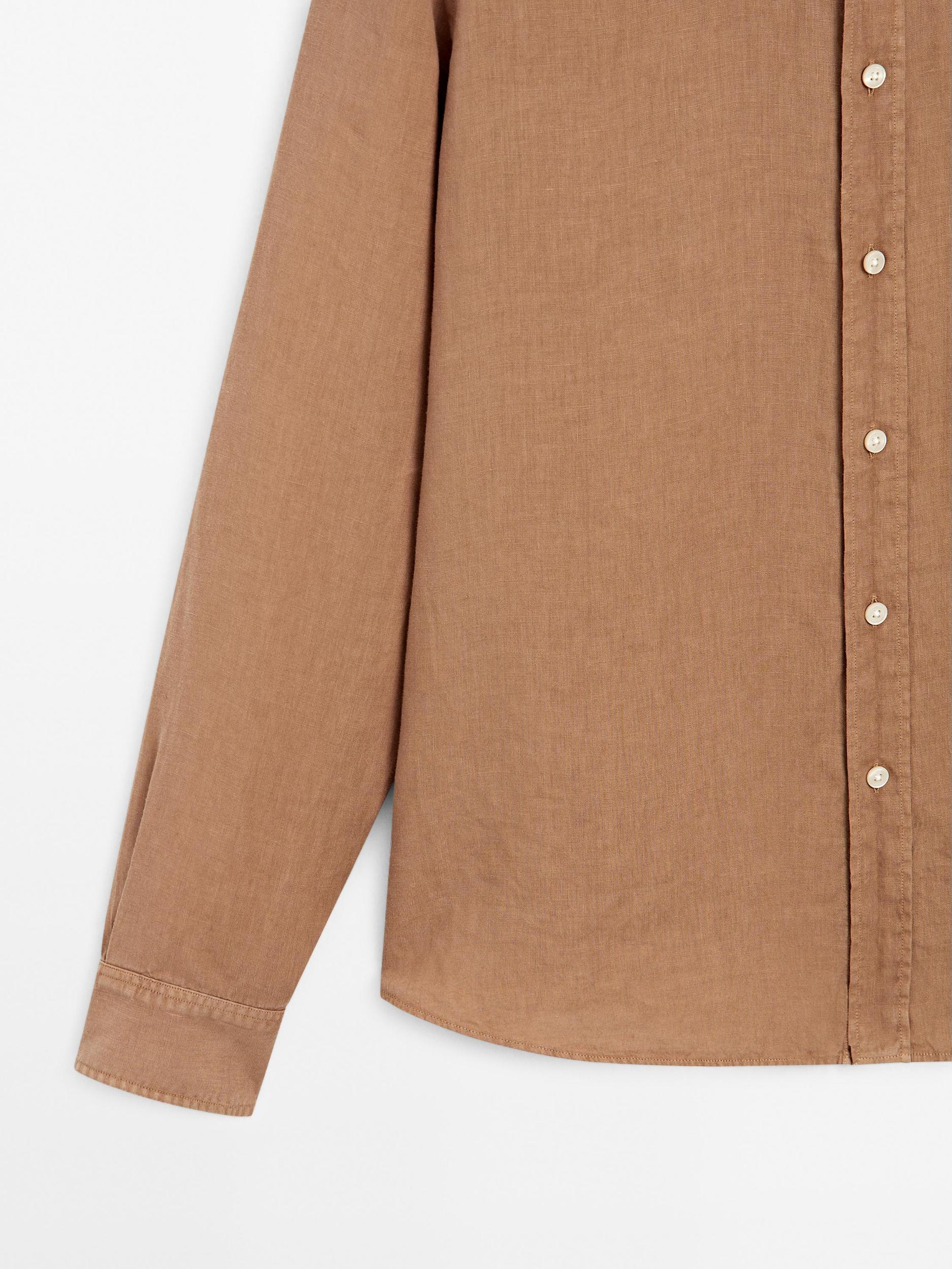 Regular fit shirt with maltinto finish Product Image