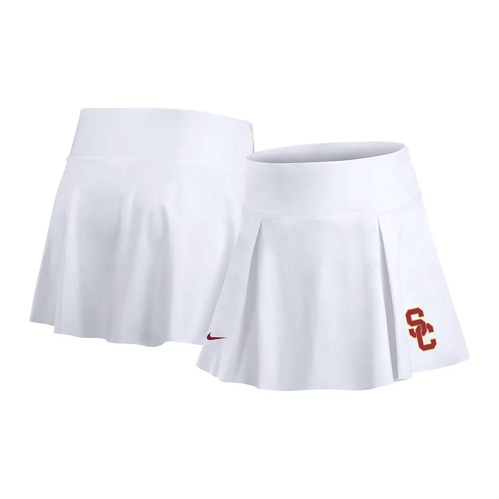 Women's Nike White USC Trojans Tennis Skirt with Shorts,  Product Image