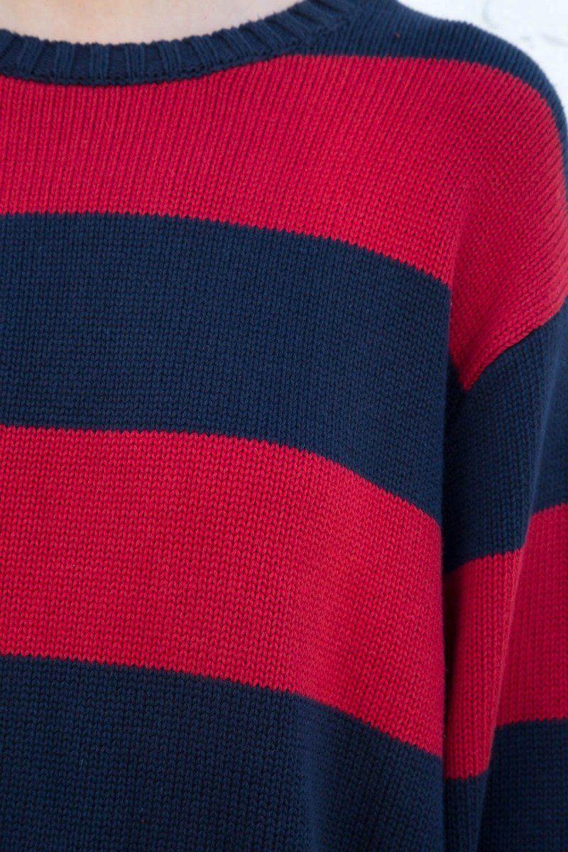 Brianna Cotton Thick Stripe Sweater Product Image