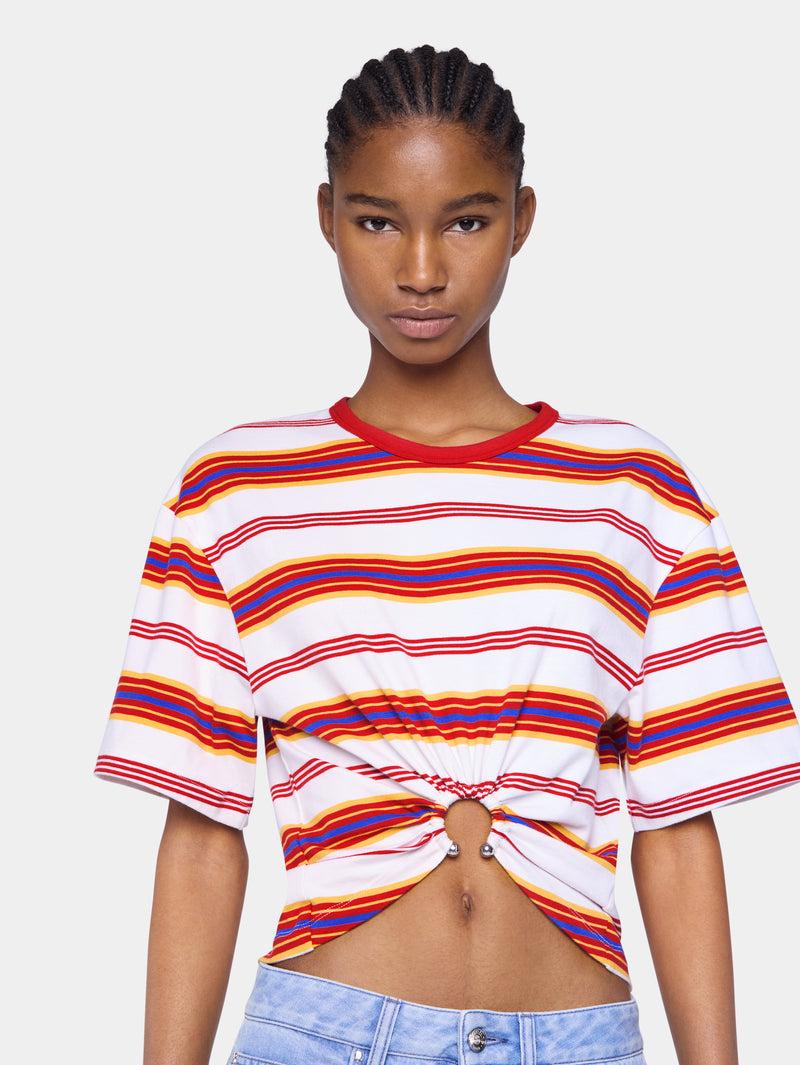CROPPED T-SHIRT IN COTTON Product Image